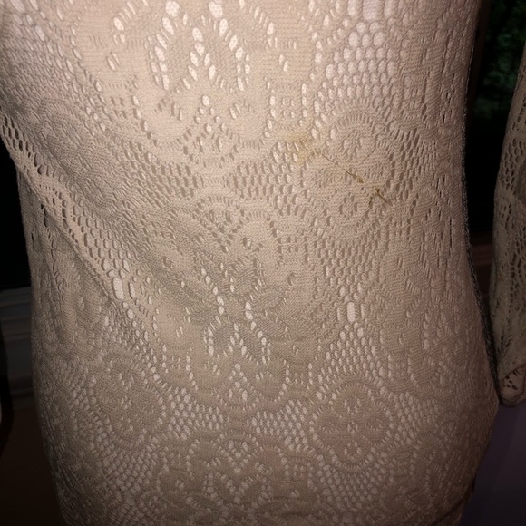 No Boundaries Sz. M Long sleeve top lace & grey - Picture 7 of 11